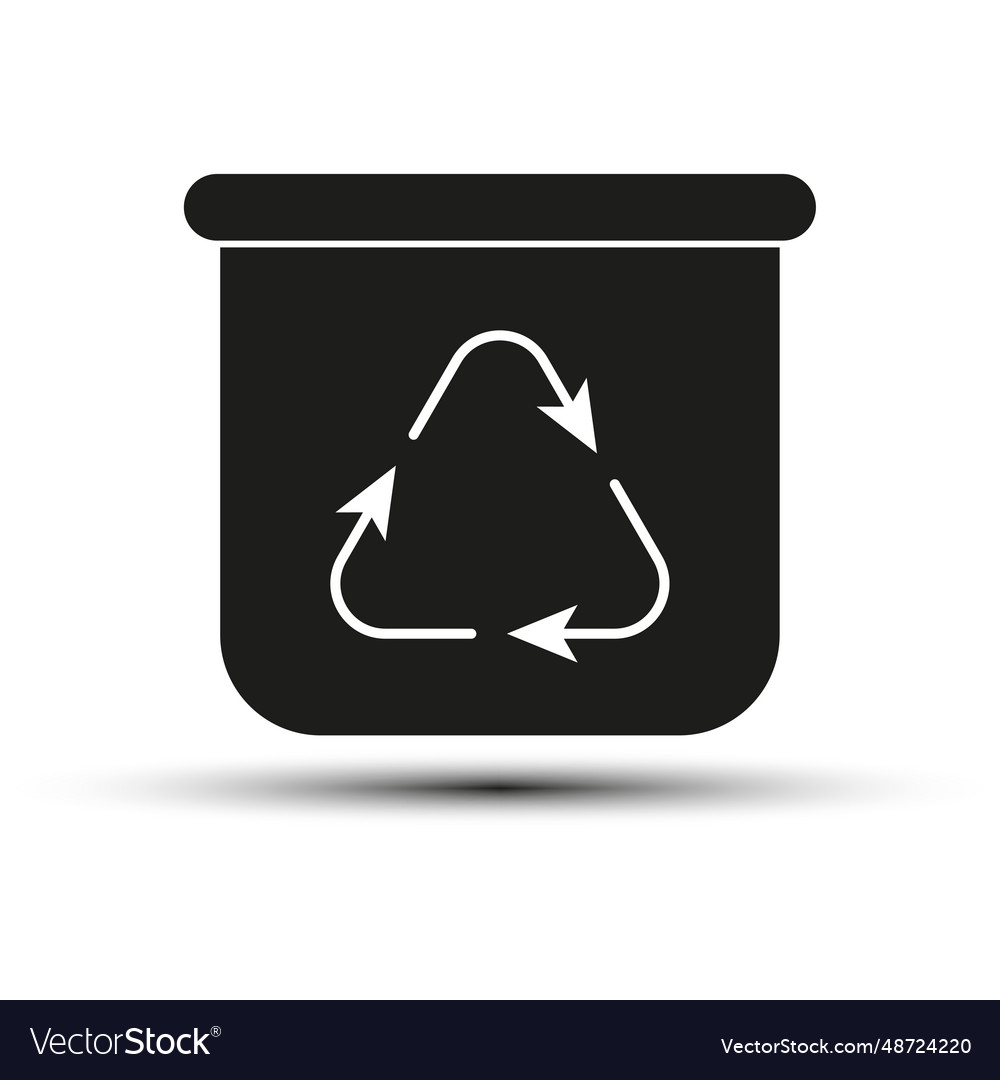 Recycling box icon eps 10