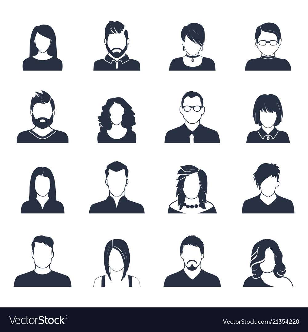 Avatar people icon Royalty Free Vector Image - VectorStock