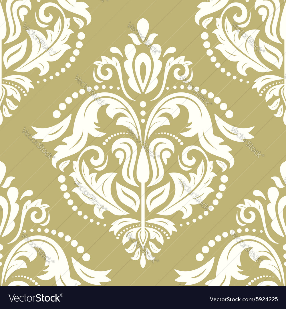 Damask seamless pattern Royalty Free Vector Image