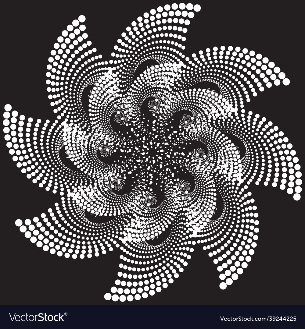 Futuristic design element ornament spiral pattern Vector Image