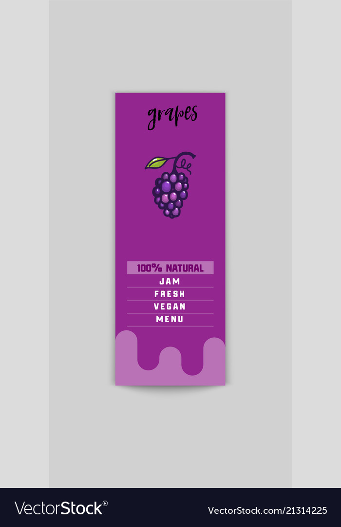 Grape sticker and eco products web element