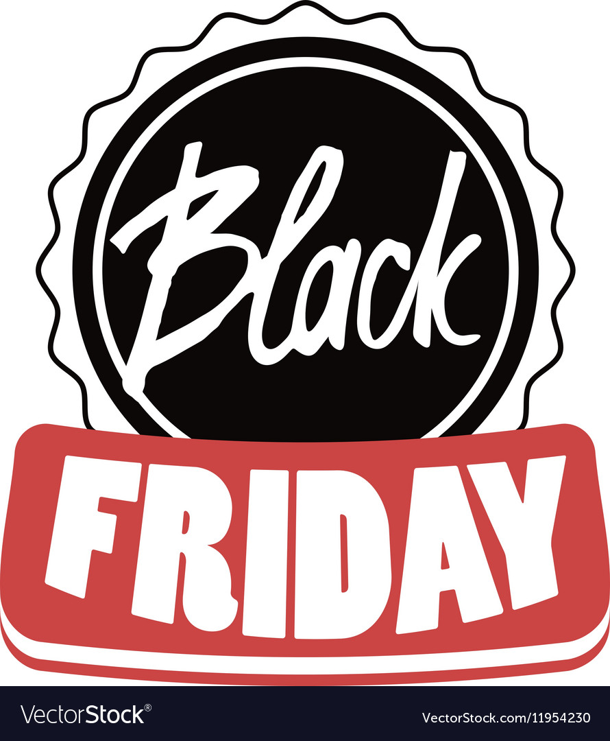 Black Friday Modern Design Badge Sales Royalty Free Vector