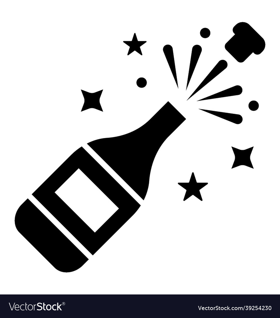 Celebration drink Royalty Free Vector Image - VectorStock