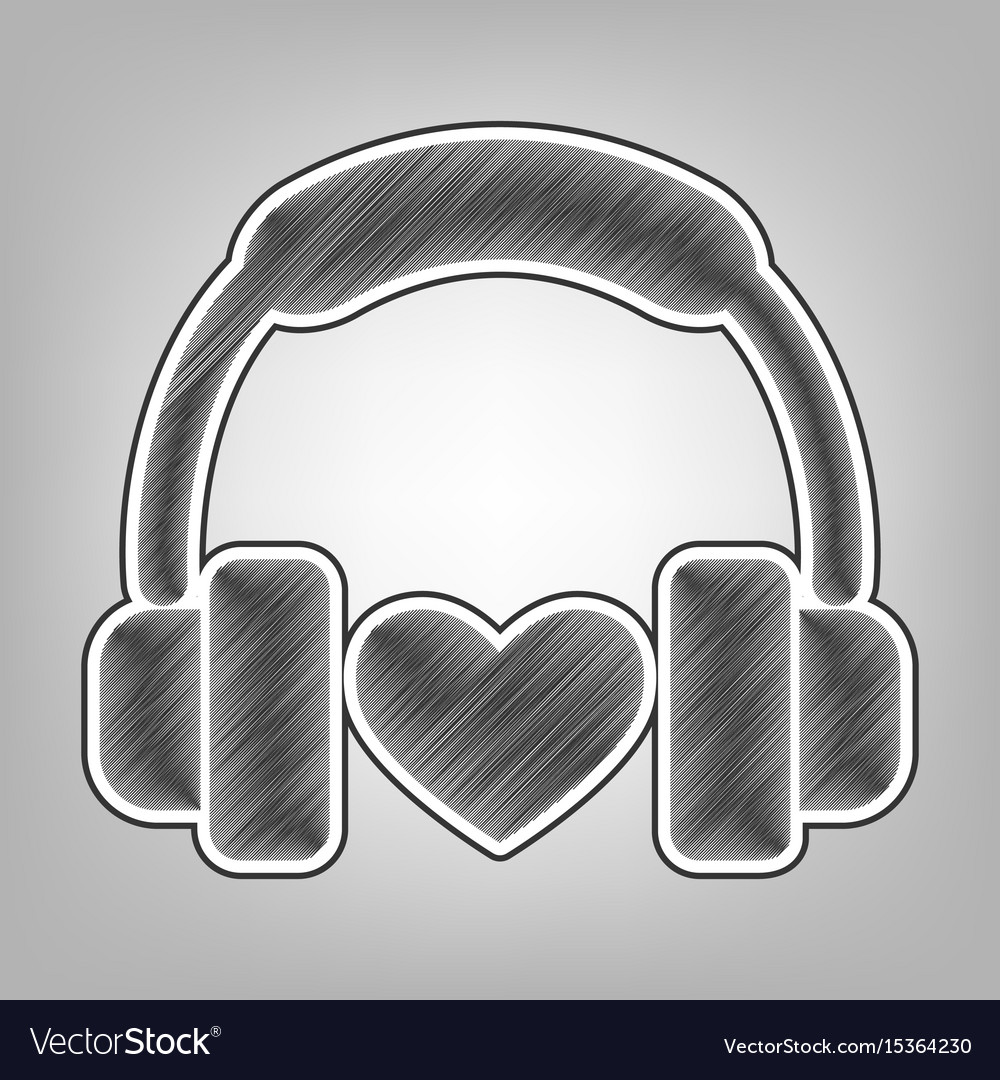 drawings of headphones