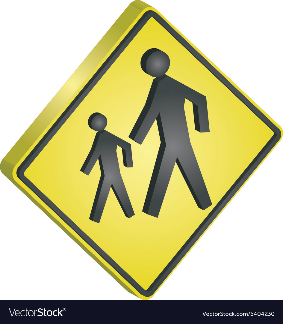 Pedestrian crossing sign