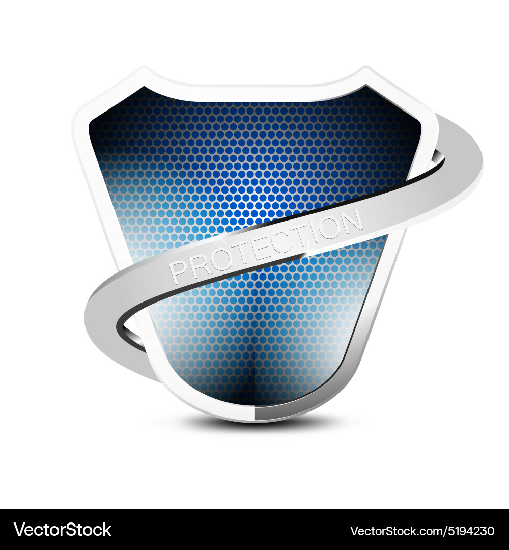 Shield protection Royalty Free Vector Image - VectorStock