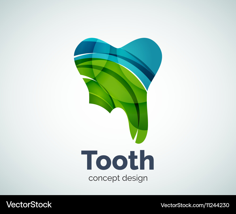 Tooth logo template Royalty Free Vector Image - VectorStock
