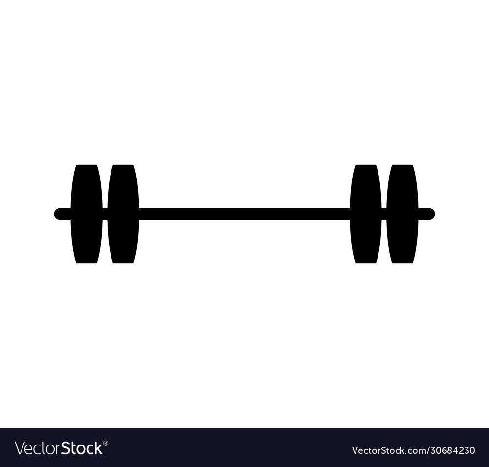 Weights icon in on white background