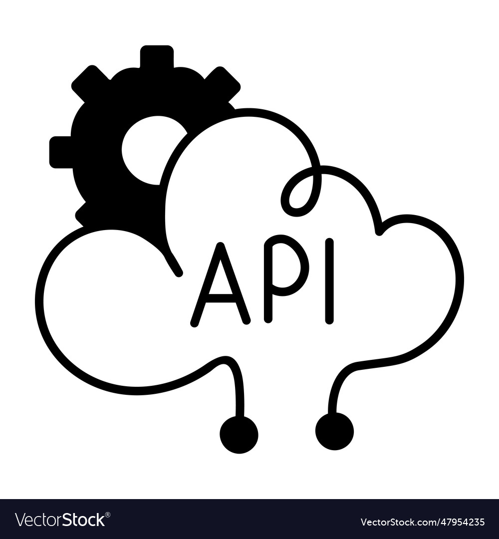Api cloud Royalty Free Vector Image - VectorStock
