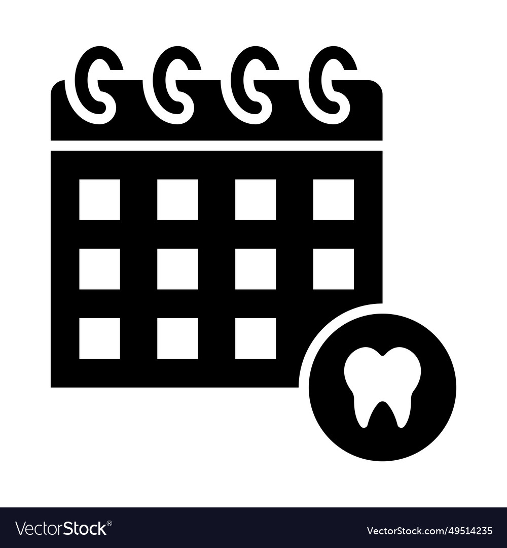 Calendar glyph icon for personal and commercial