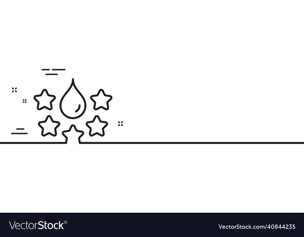 Paint quality line icon wall dye rating sign Vector Image