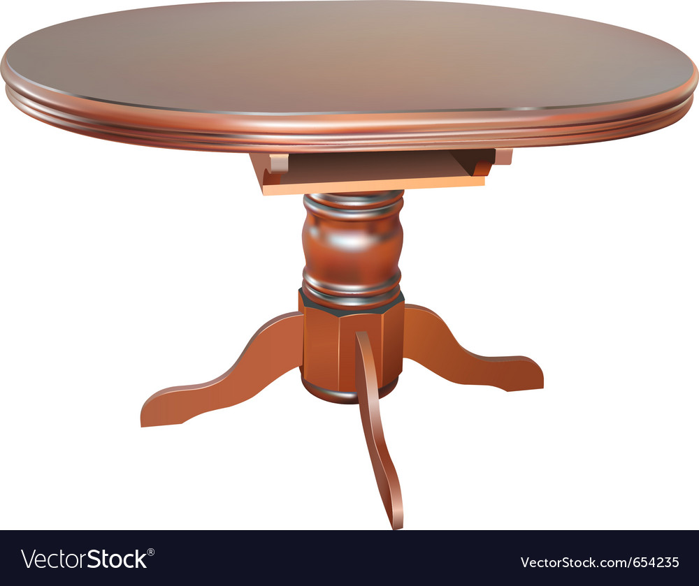 Wooden table Royalty Free Vector Image VectorStock