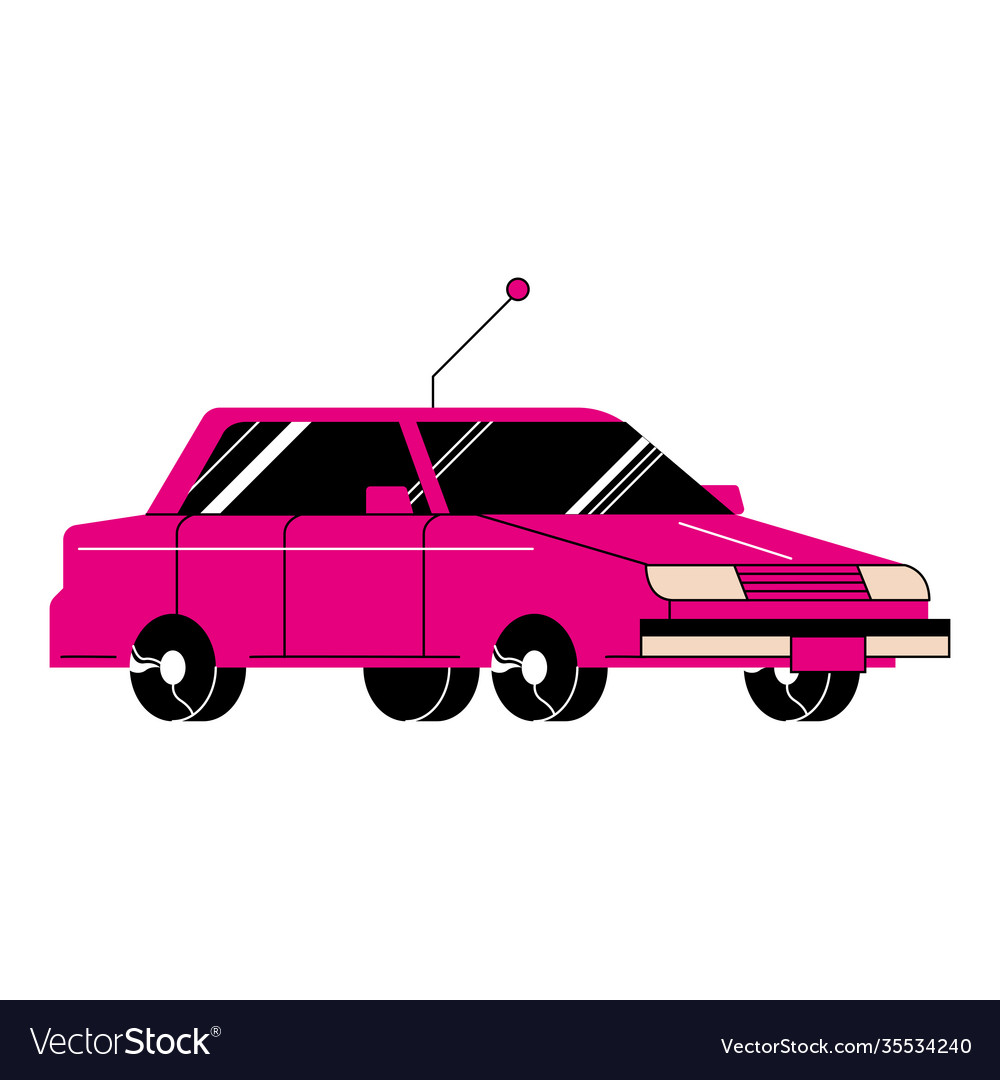 Pink car icon design Royalty Free Vector Image