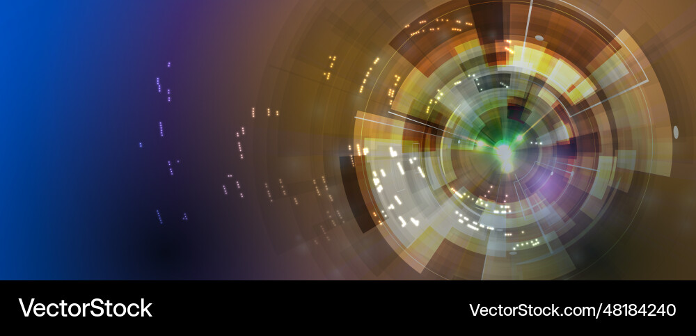 Quantum Vector R20 Quantum processing deep learning artificial Vector Image