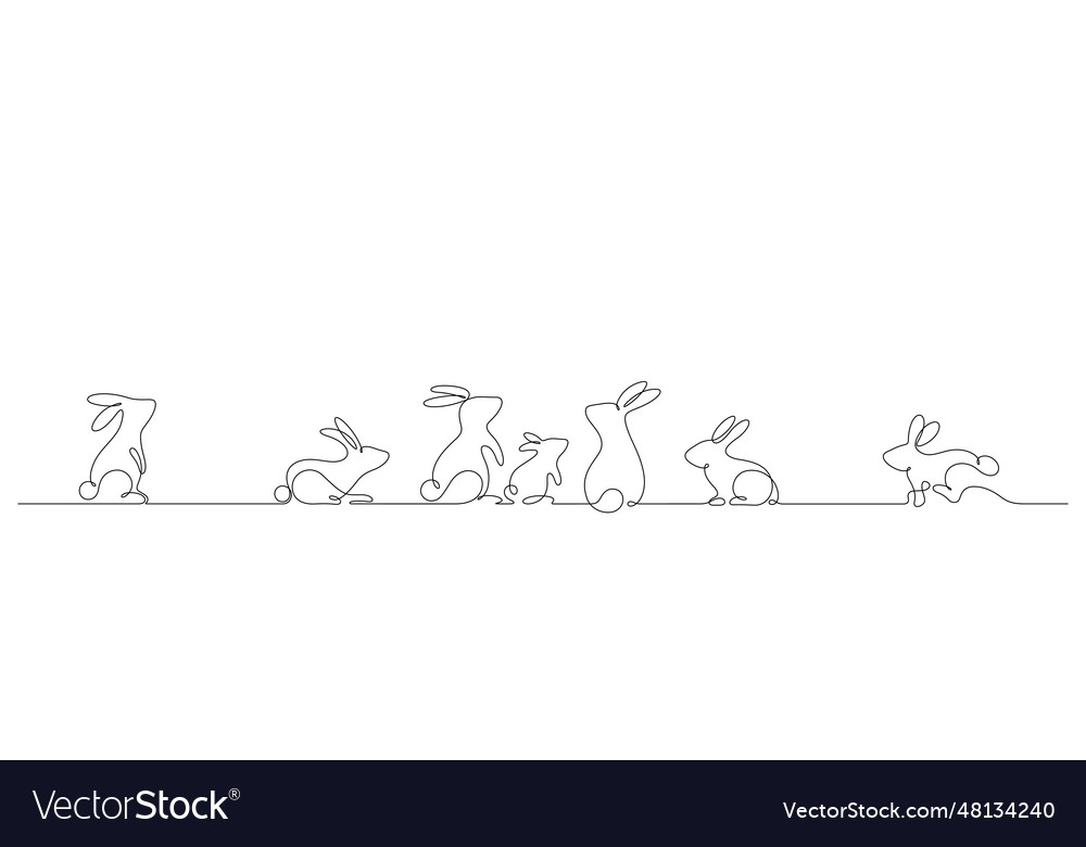 Rabbit family celebrate mid autumn festival Vector Image