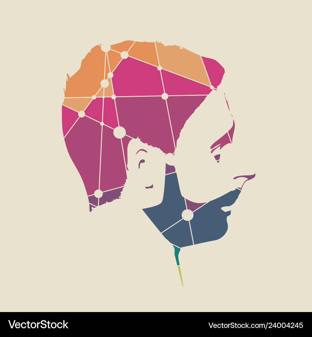 Bearded Man Icon Royalty Free Vector Image Vectorstock