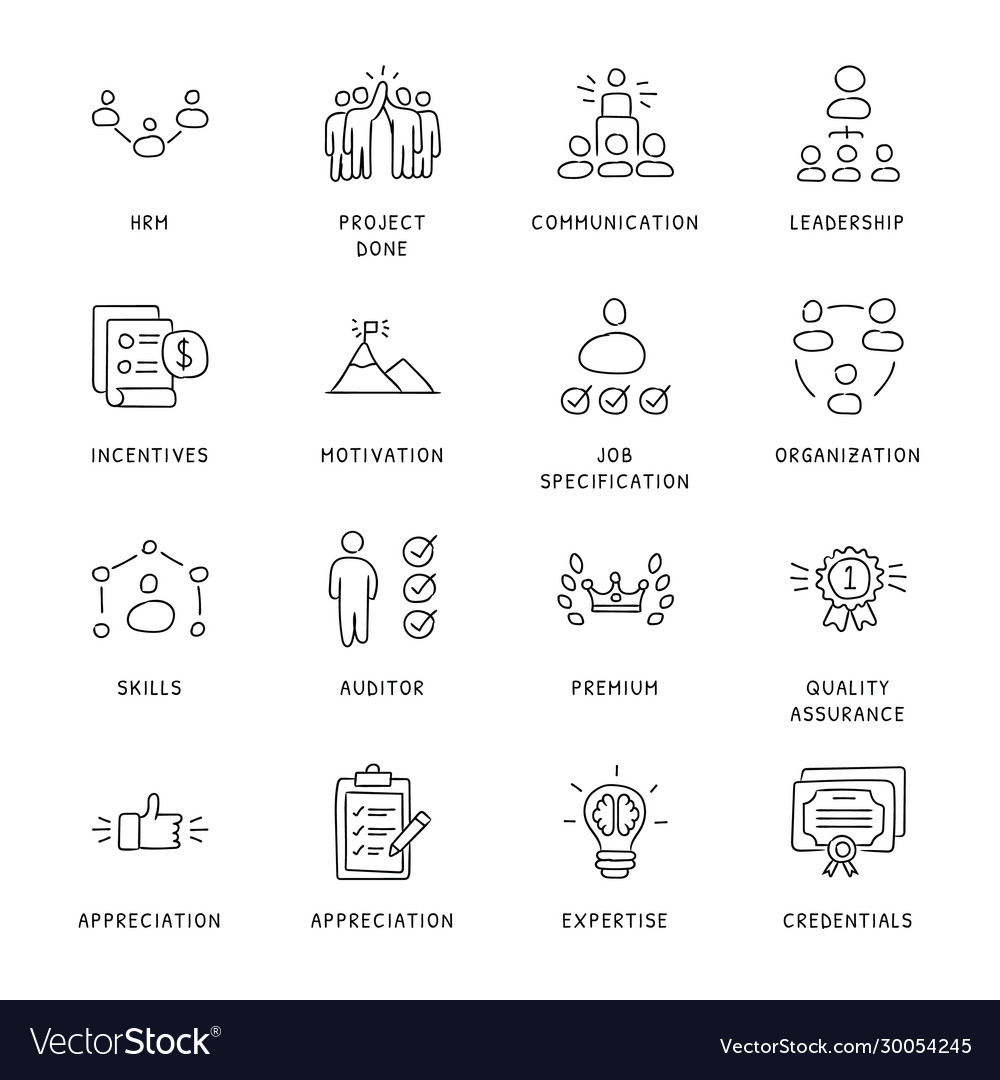 Business concepts icons Royalty Free Vector Image