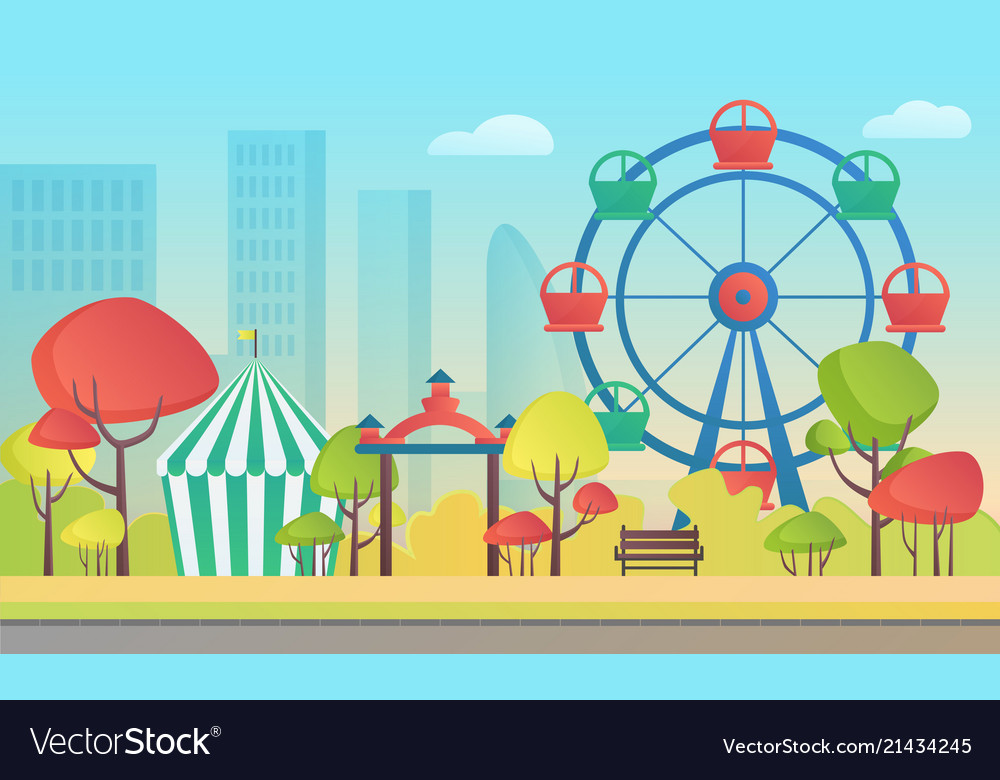 Cartoon an amusement Royalty Free Vector Image