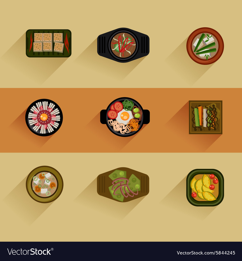 Food Korean food icon Royalty Free Vector Image