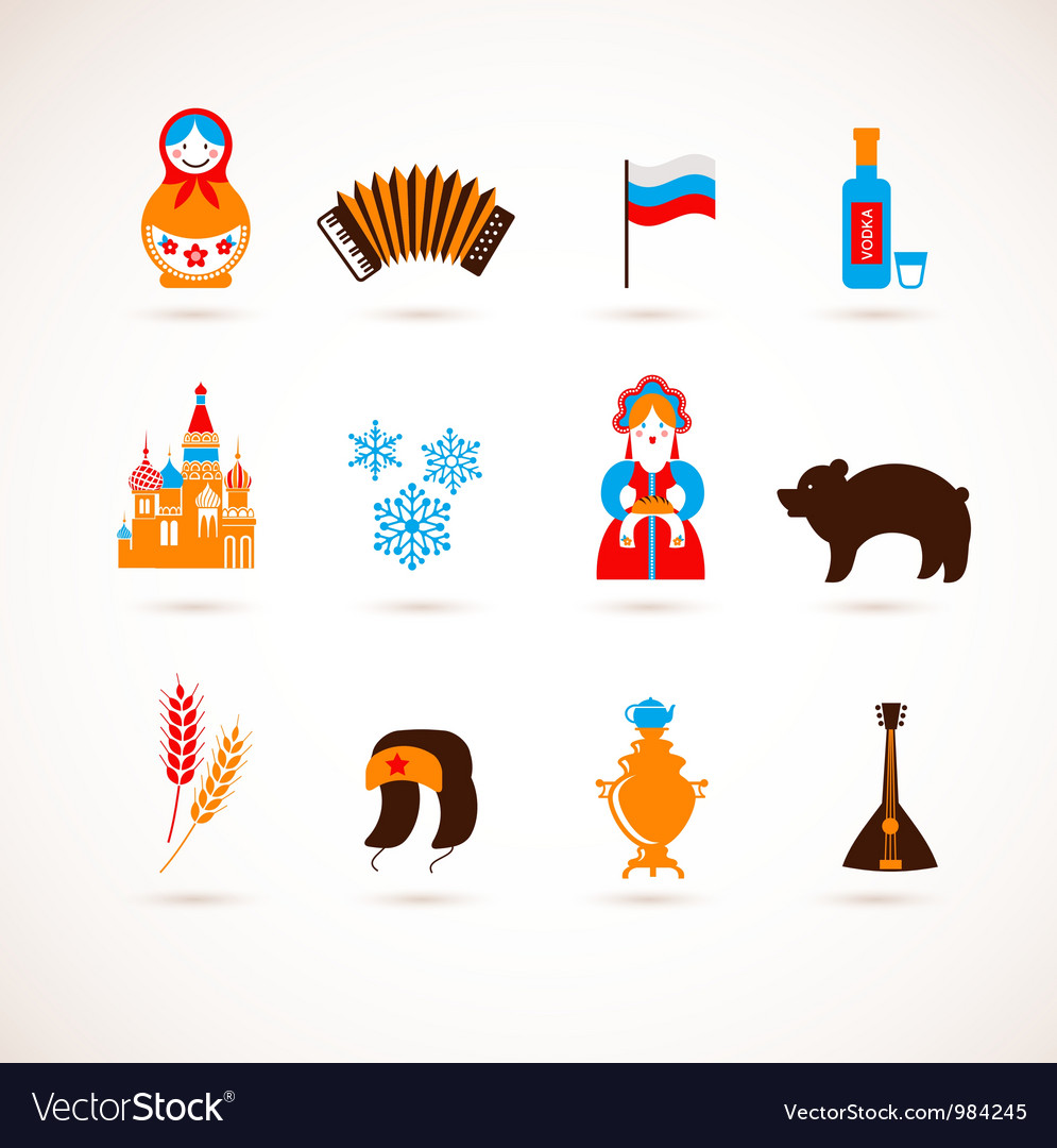 I love russia Royalty Free Vector Image - VectorStock