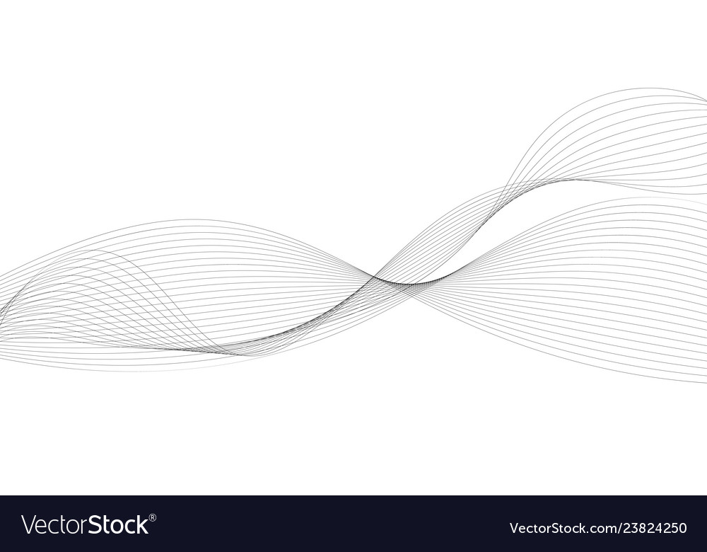 Abstract wave element for design digital