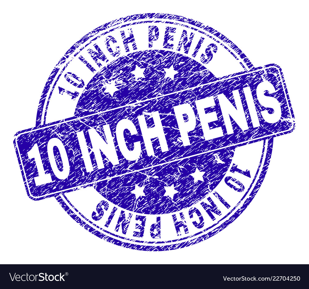 Scratched textured 10 inch penis stamp seal