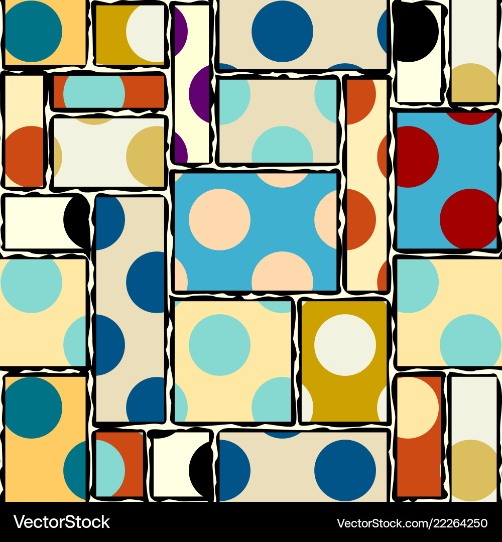 Seamless polka dot pattern Royalty Free Vector Image