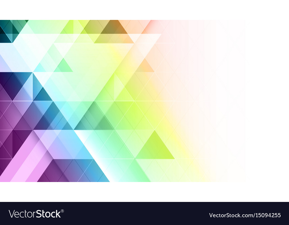 Abstract geometric colorful banner