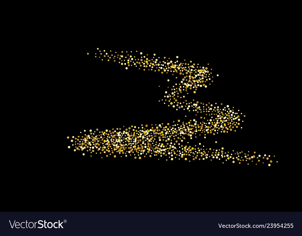 Golden glitter confetti Royalty Free Vector Image