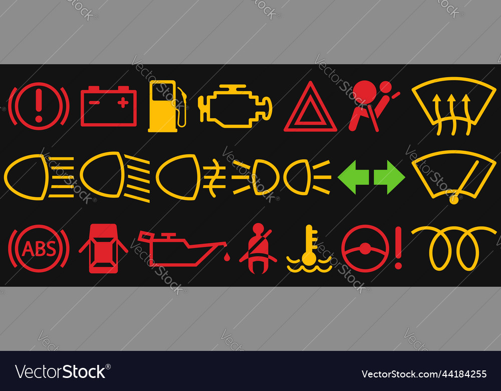 Set of auto car sign Royalty Free Vector Image