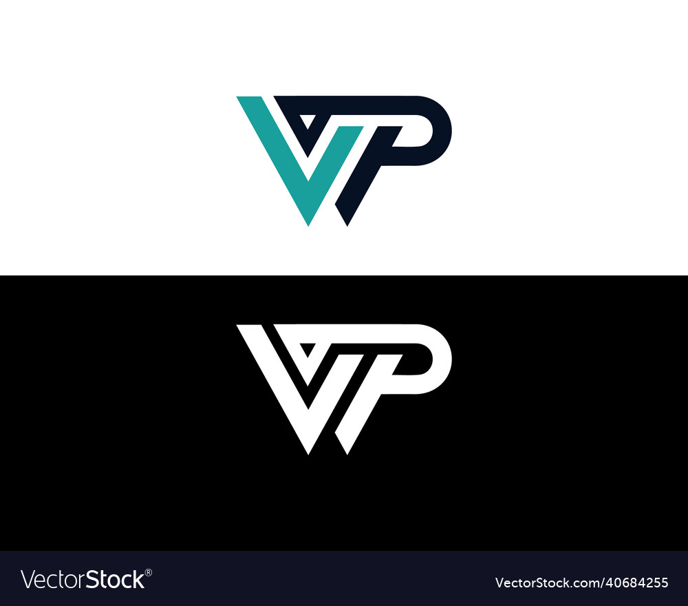 Vp letter logo Royalty Free Vector Image - VectorStock