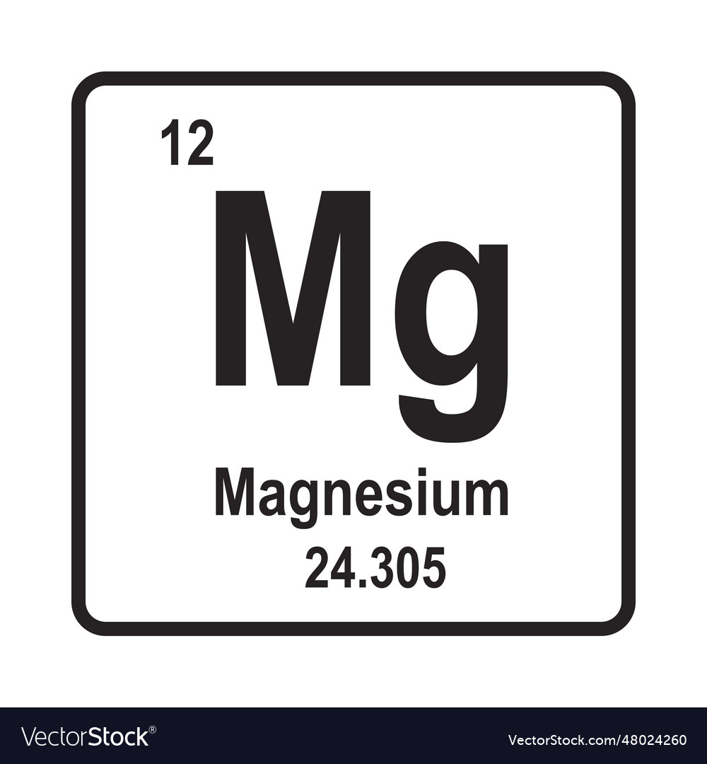 Element magnesium icon Royalty Free Vector Image