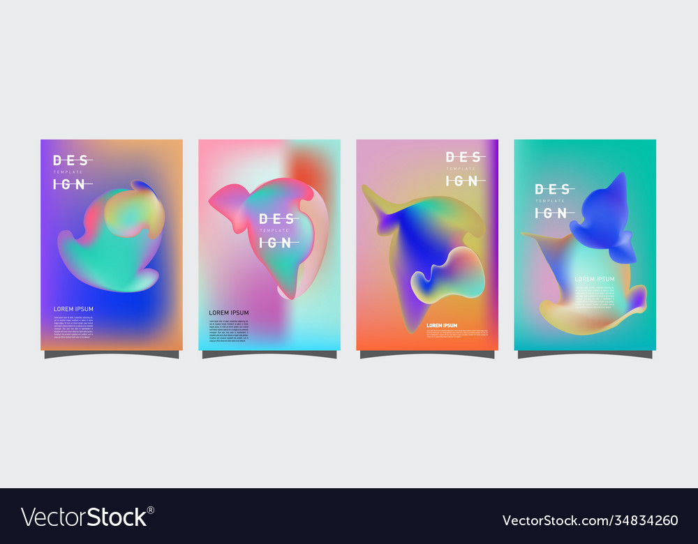 Simple minimalist colorful fluid background