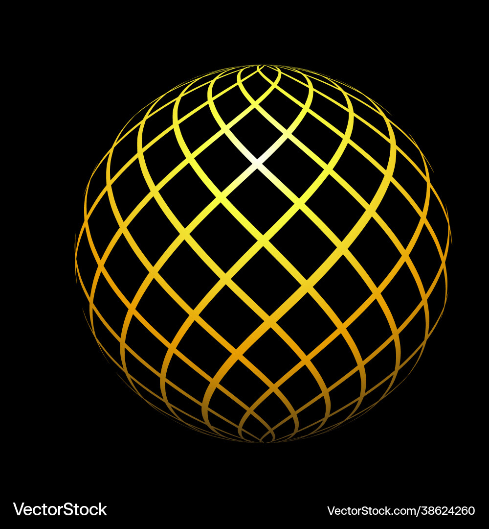 Symmetrical ball diagram Royalty Free Vector Image