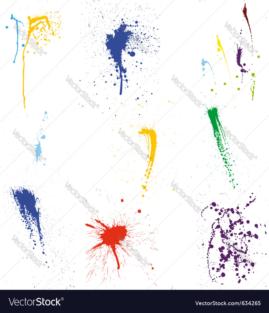 Grunge paint splatter Royalty Free Vector Image