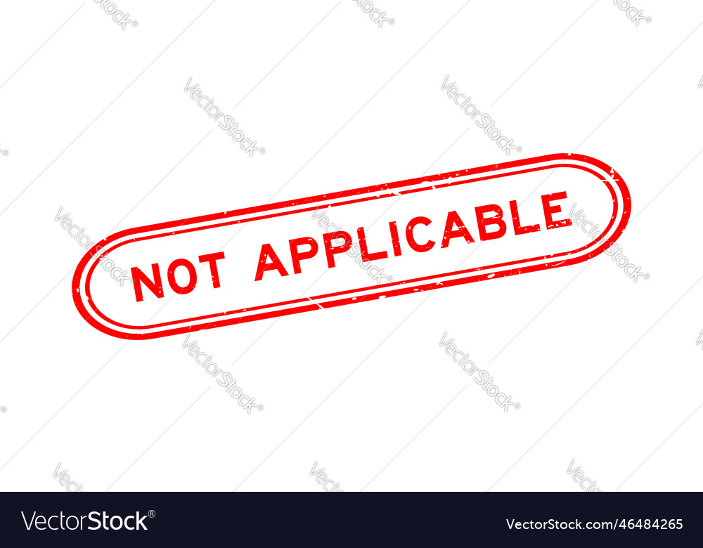 grunge-red-not-applicable-word-rubber-seal-stamp-vector-image