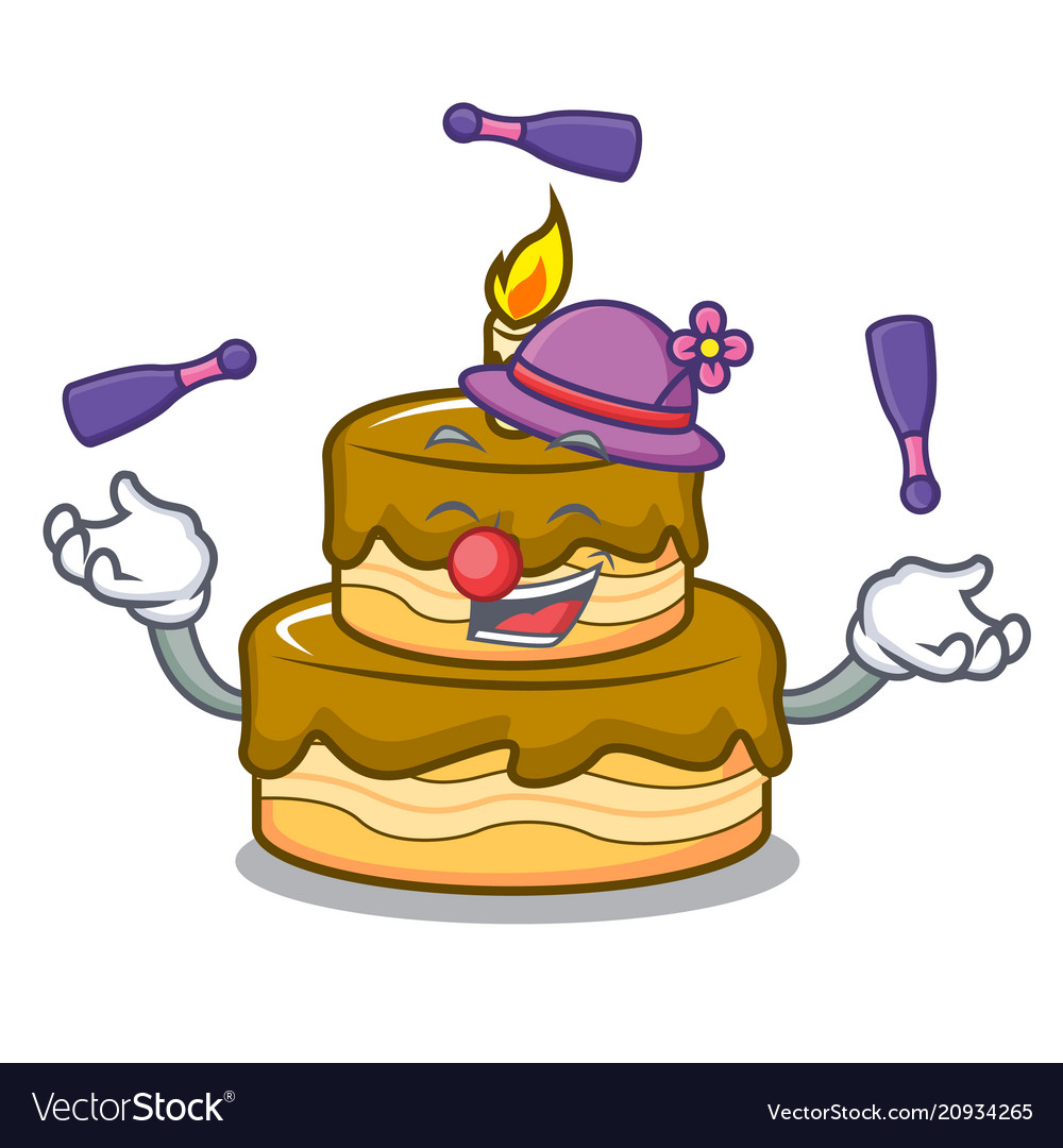 Mechanic Birthday Cake Mascot Cartoon Royalty Free Vector: The Perfect ...