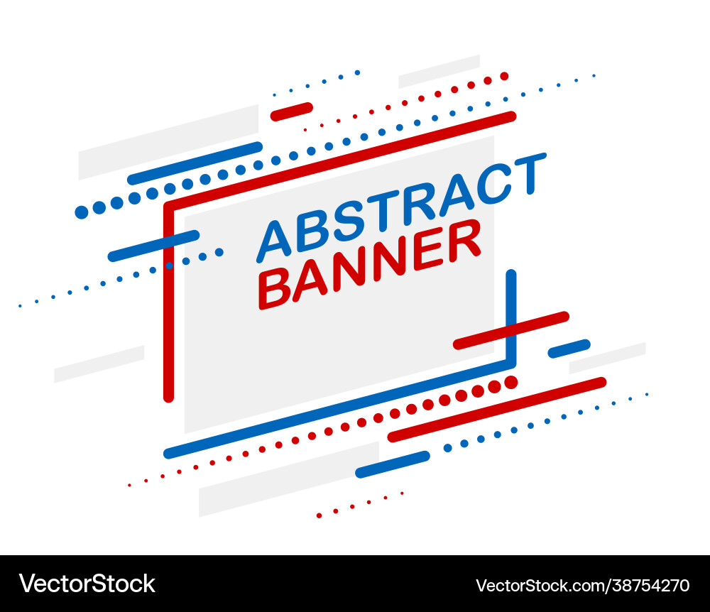 Abstract banner for ads simple graphic design Vector Image