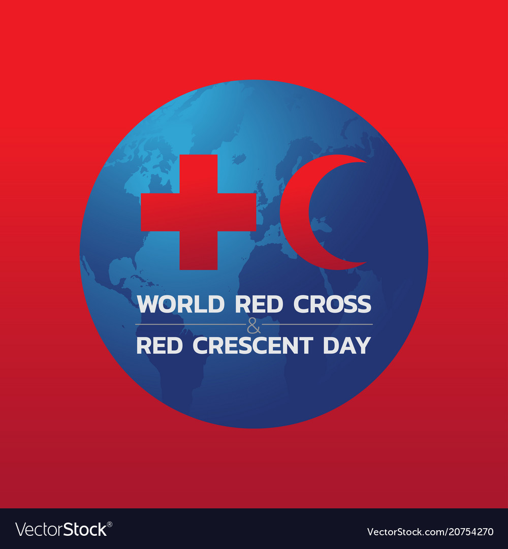 Bangkok april 28 world red cross Royalty Free Vector Image