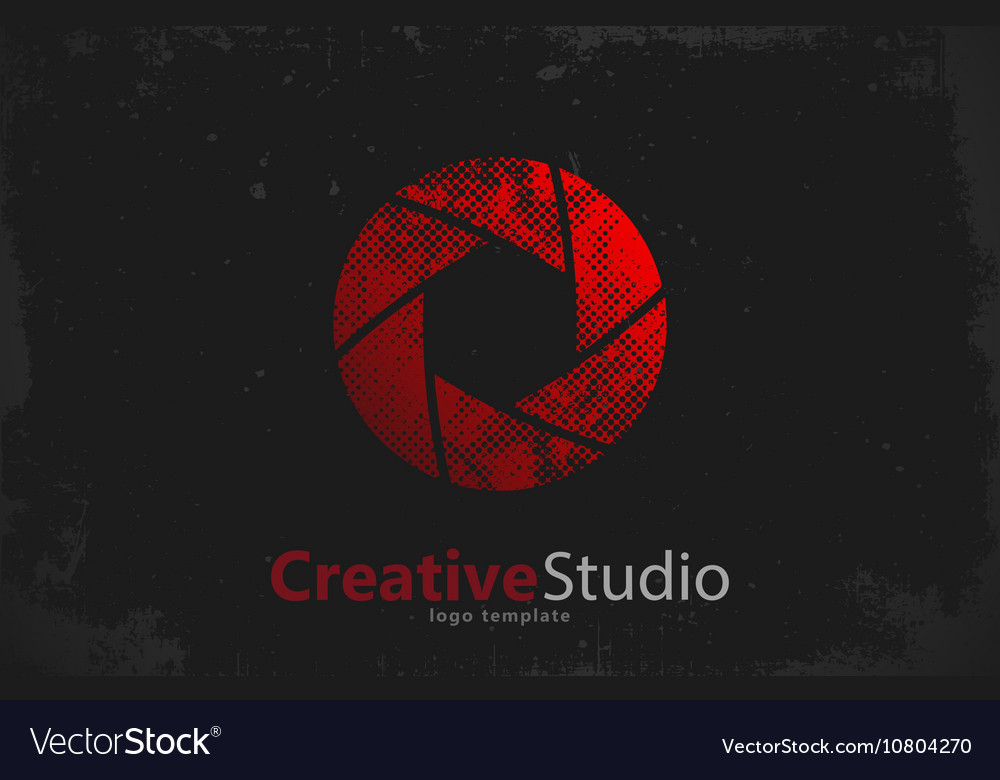 Creative Studio Logo Design Camera Logo Royalty Free Vector