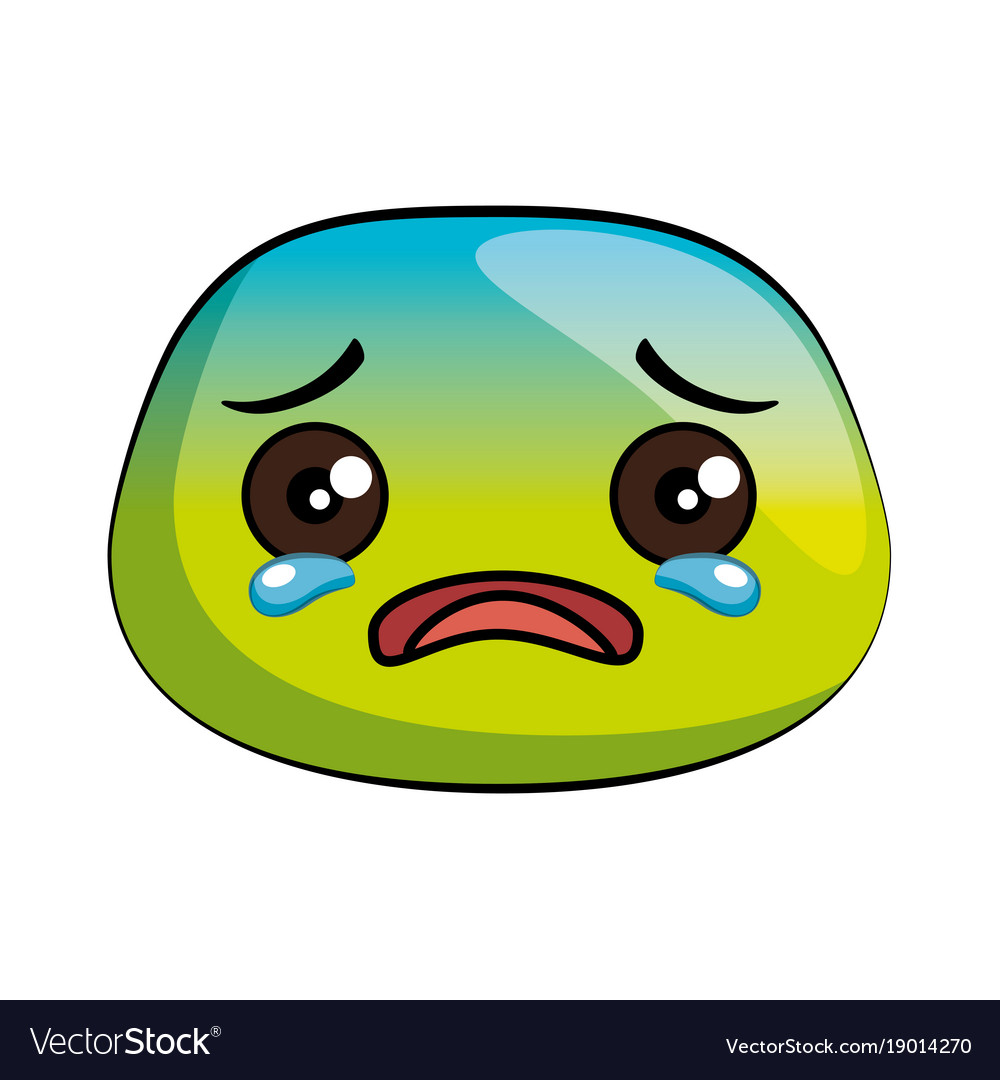 Crying emoji face icon