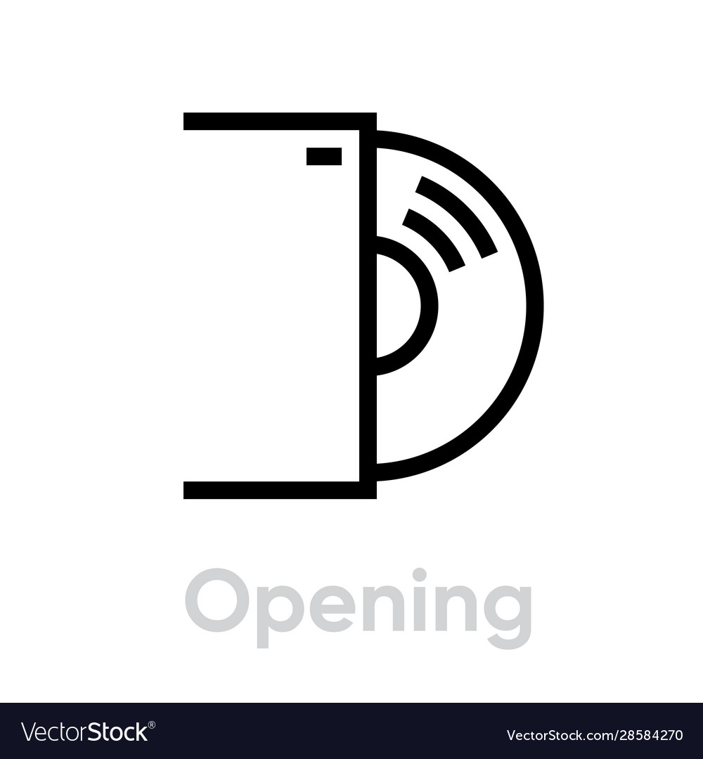 Opening vinyl record icon