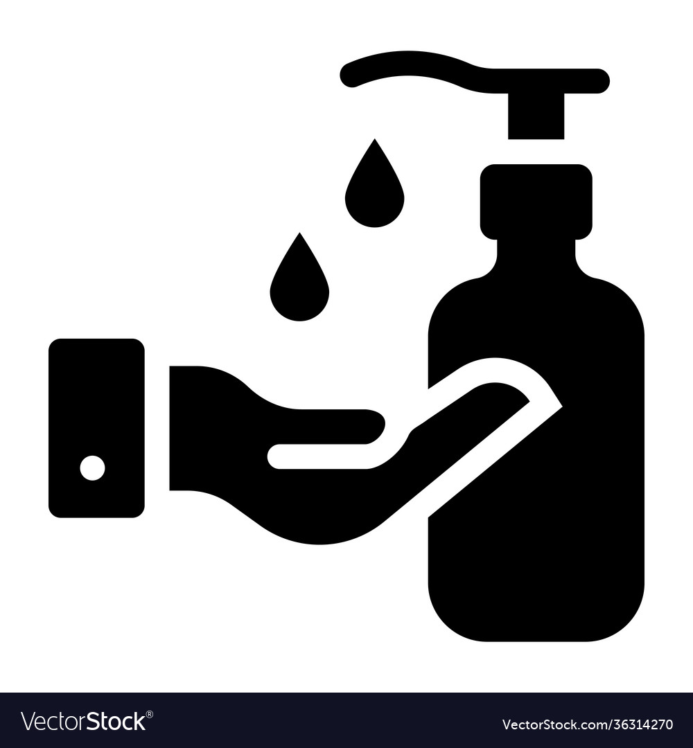 Sanitizer dispenser Royalty Free Vector Image - VectorStock