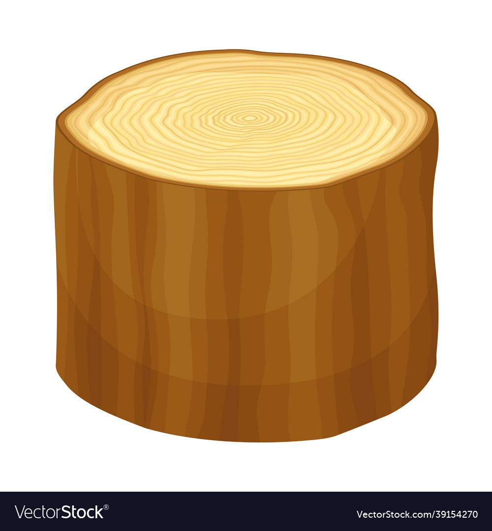 Tree trunk or timber cross section Royalty Free Vector Image