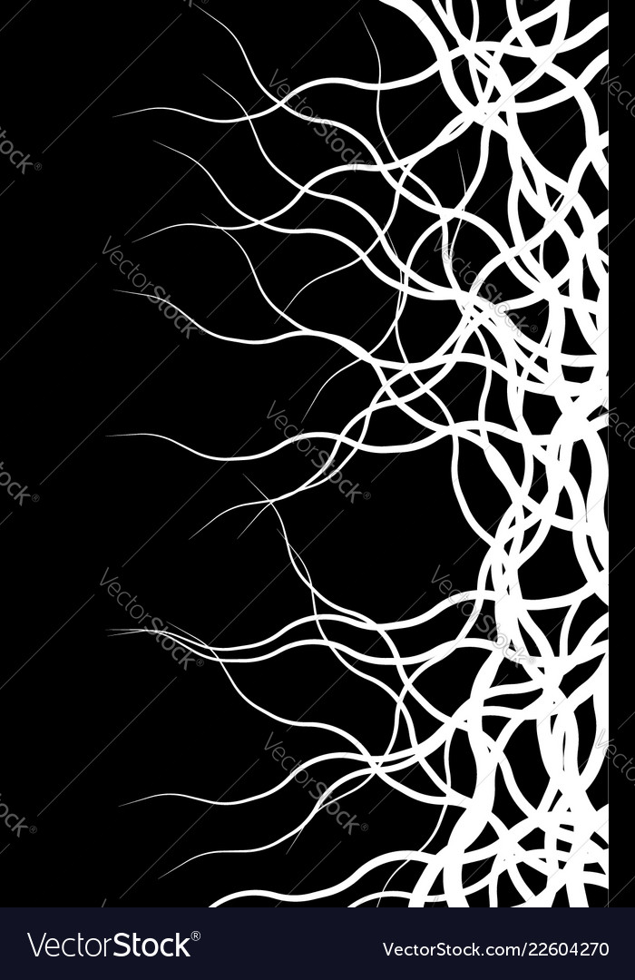 Weird lines from edge abstract monochrome pattern