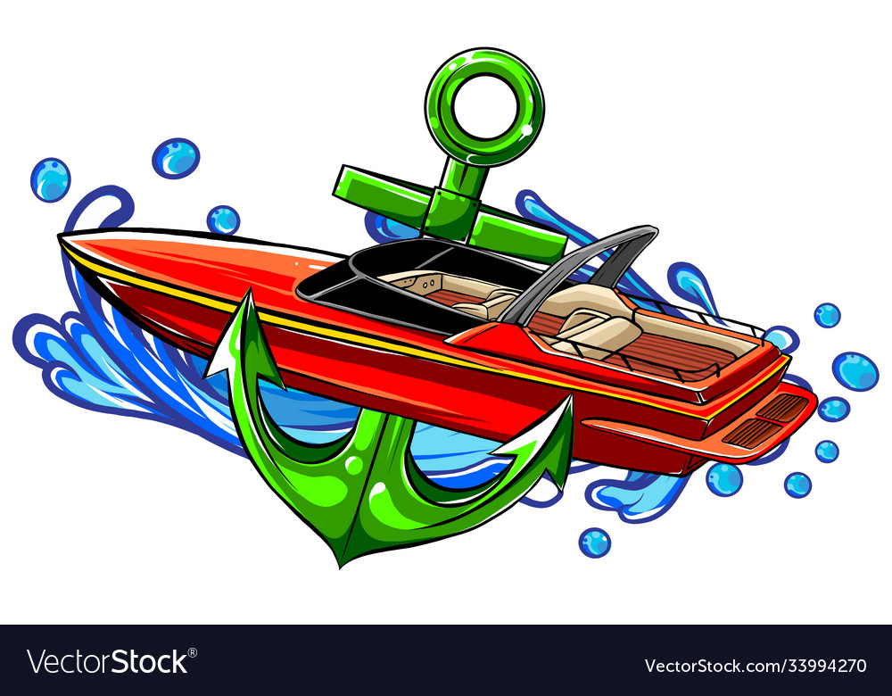 Speed boat Cut Out Stock Images & Pictures - Alamy