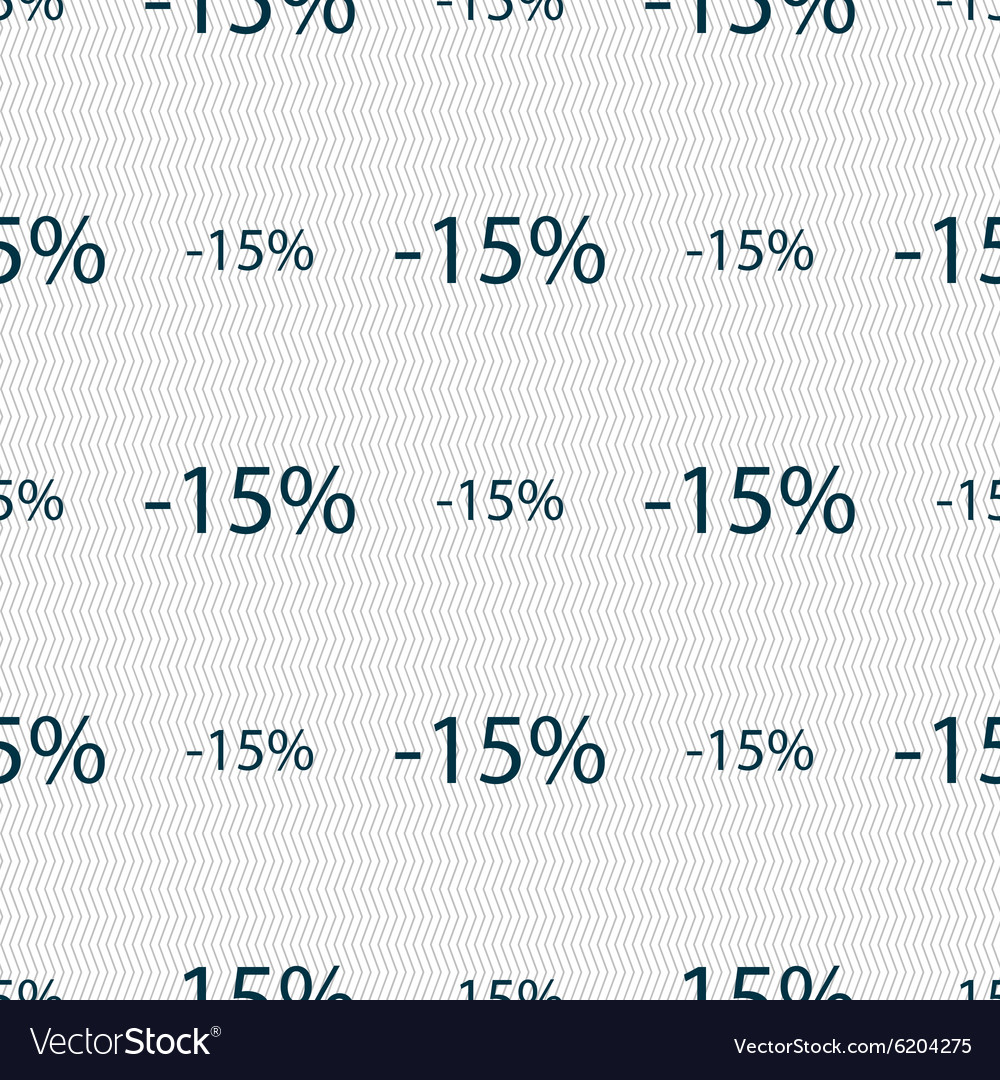 15 Prozent Rabatt Schild Symbol Verkauf Symbol Spezial