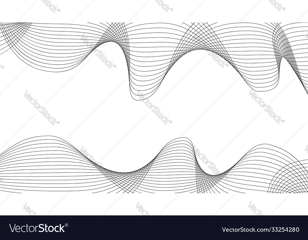 Black and white line pattern soft background Vector Image