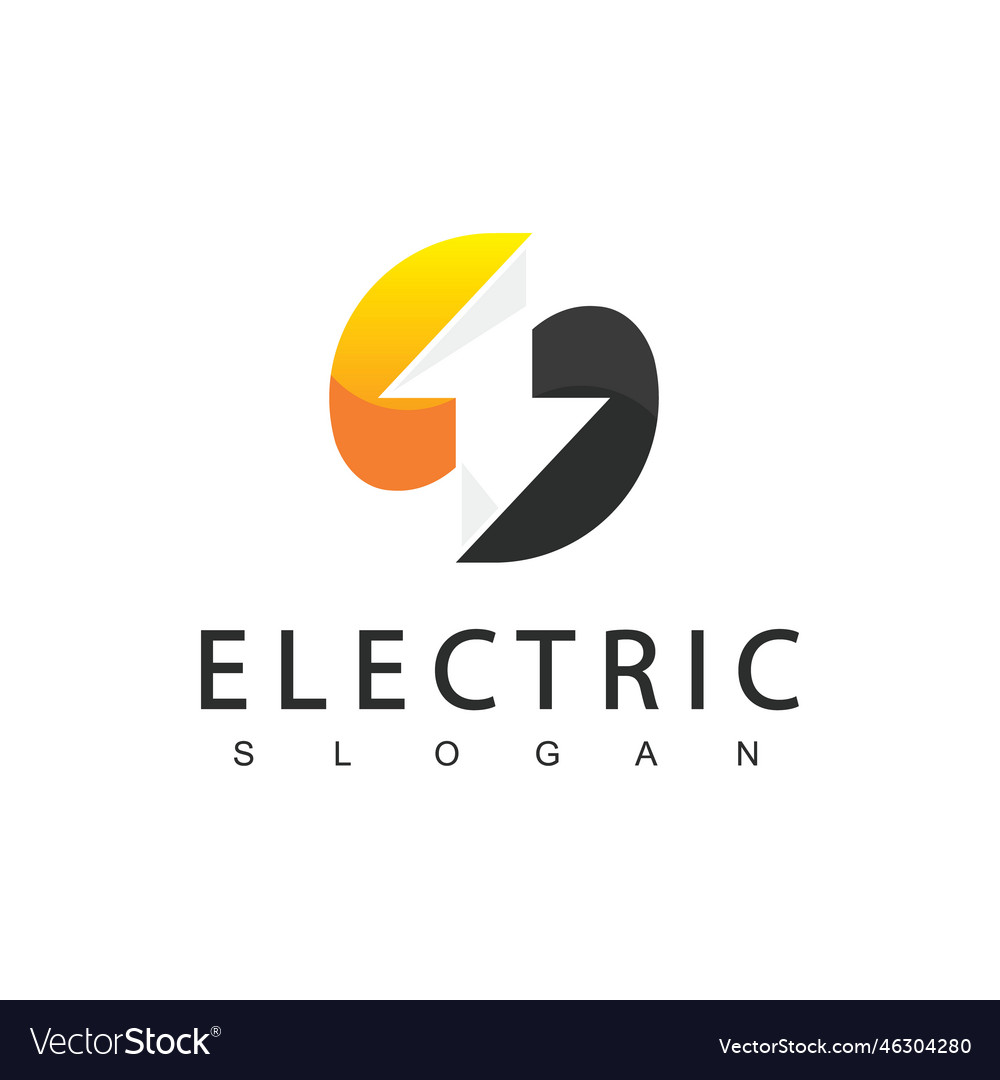 Electric logo energy icon