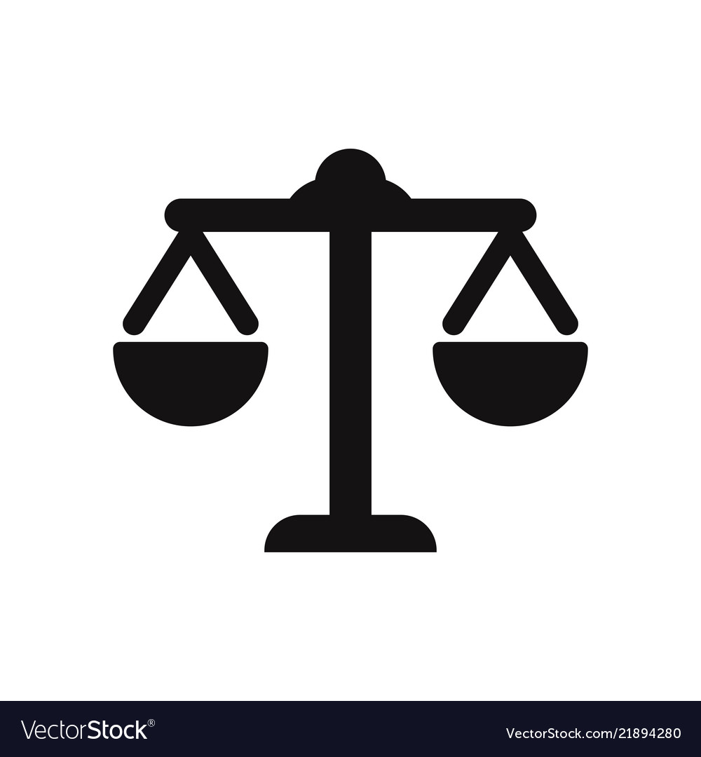 Download Law scale icon justice symbol Royalty Free Vector Image